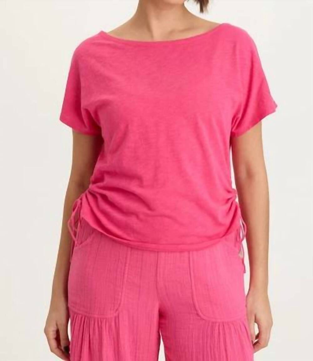 NEW XCVI cohn jersey boatneck tee in beauty queen